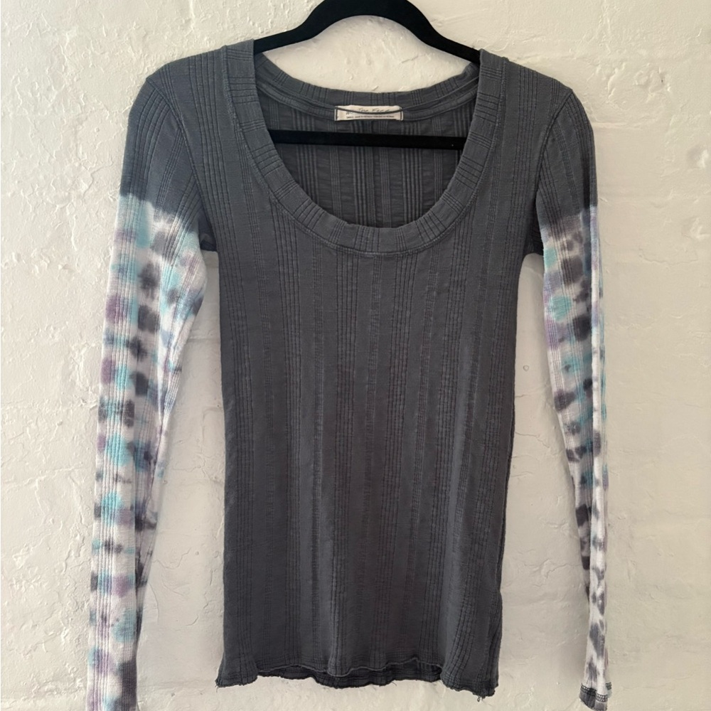 Free People We The Free Big Sur Longsleeve Tiedye Shirt